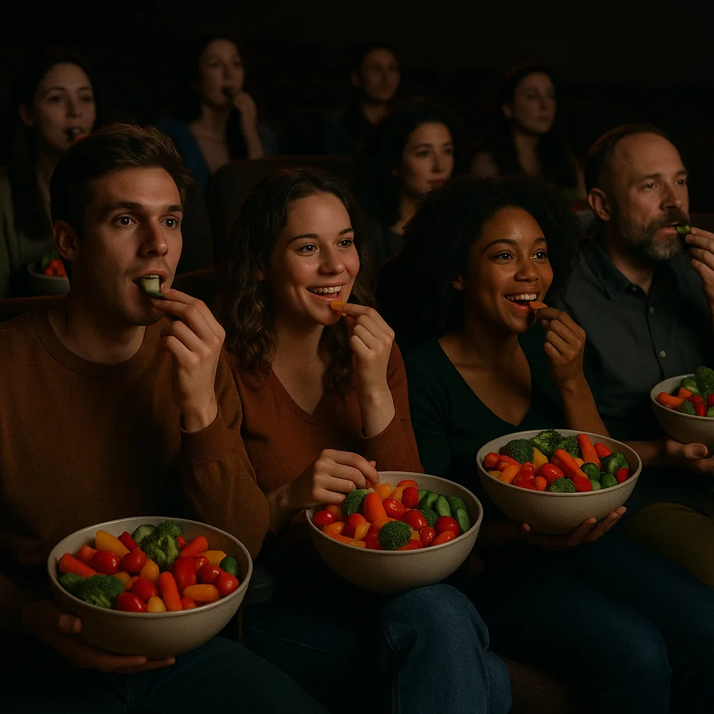 Audience Members Are Seated in Rows Within a Cozy