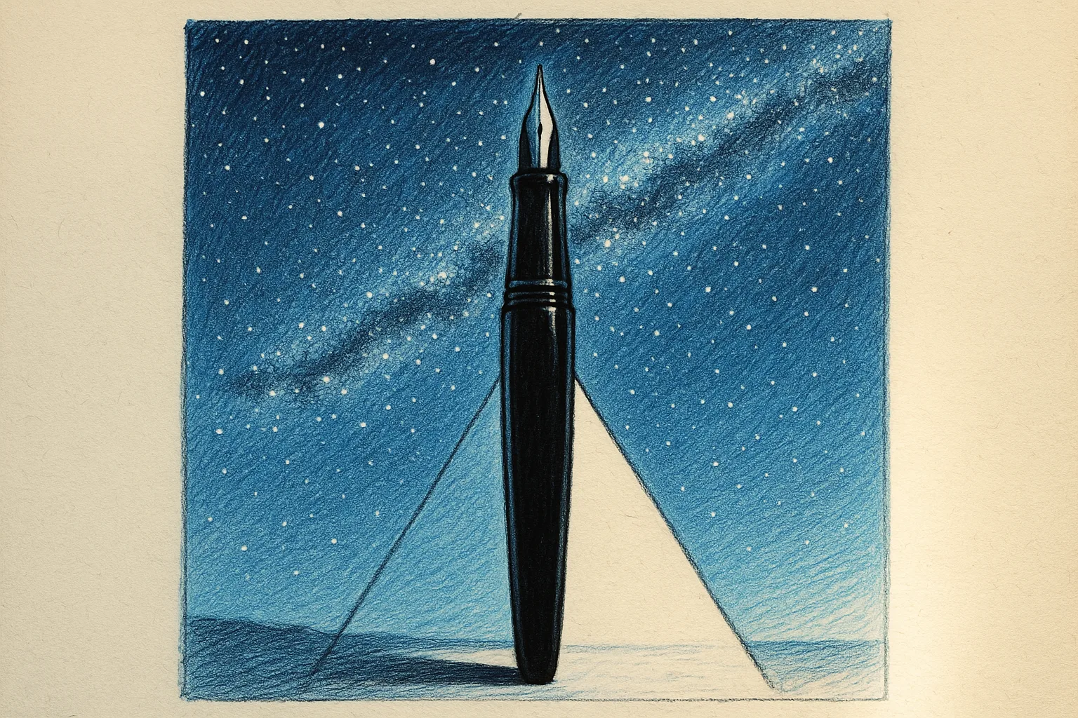 Single Urushi Lacquer Fountain Pen with a Distinctive Hooded Nib