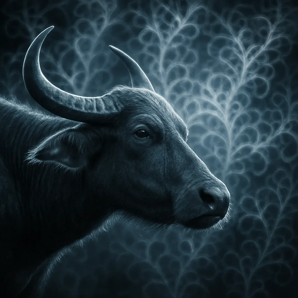Water Buffalo in Profile
