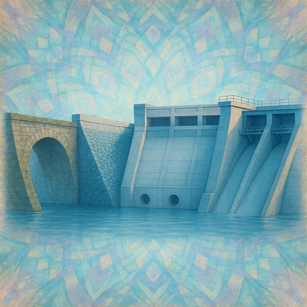 Against a Backdrop of Symmetrical Kaleidoscopic Patterns