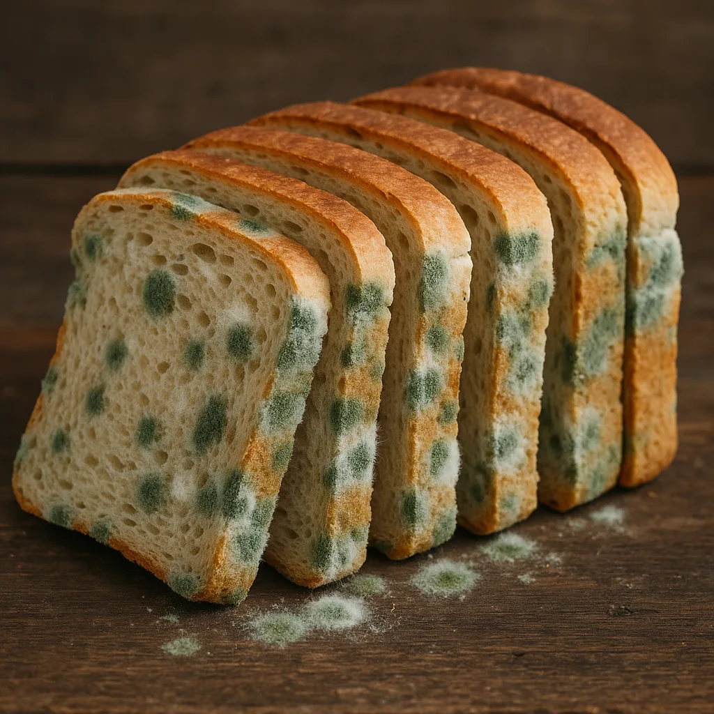 Loaf of Bread Cut into Slices