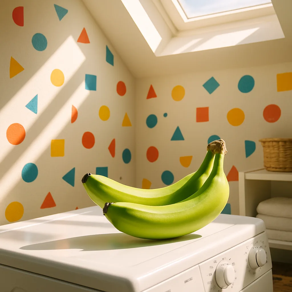 Within a Brightly Lit Laundry Room