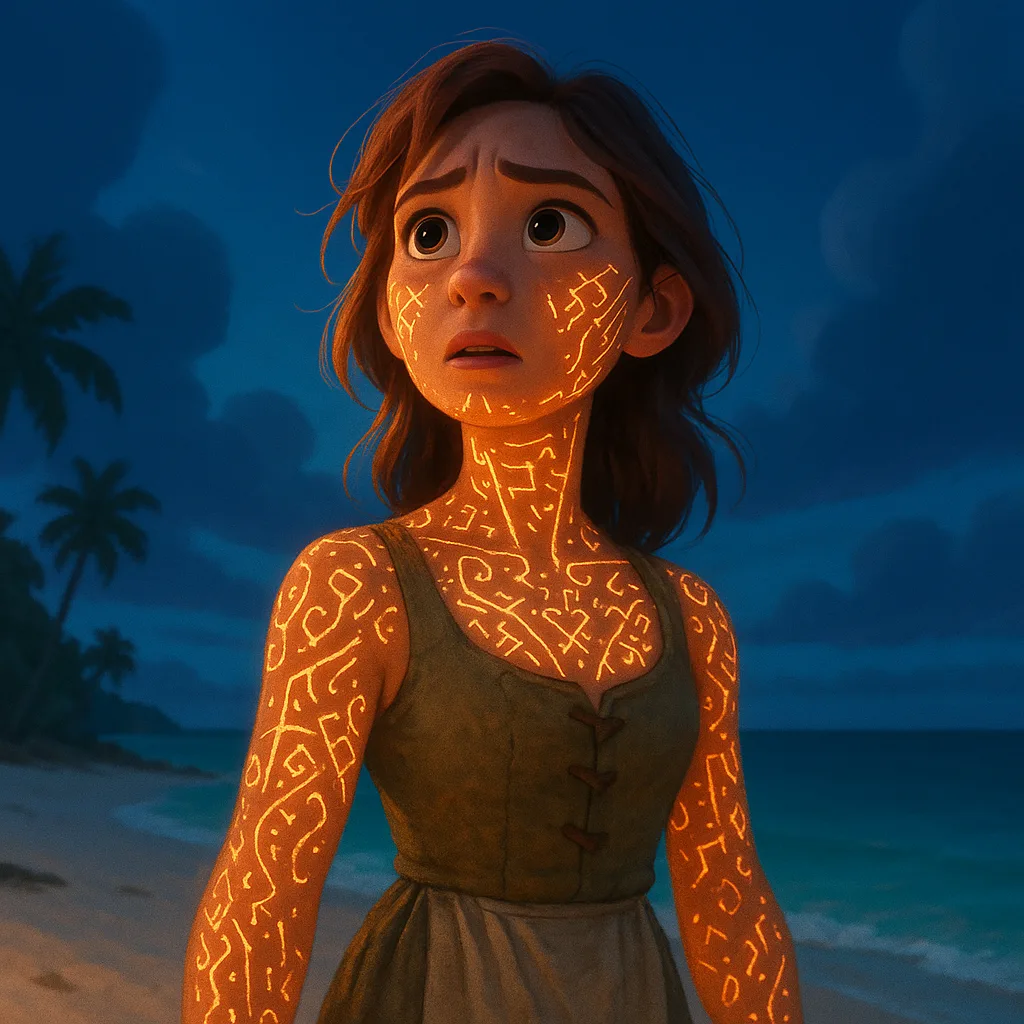 Disney Pixar-style Expressive Female Peasant