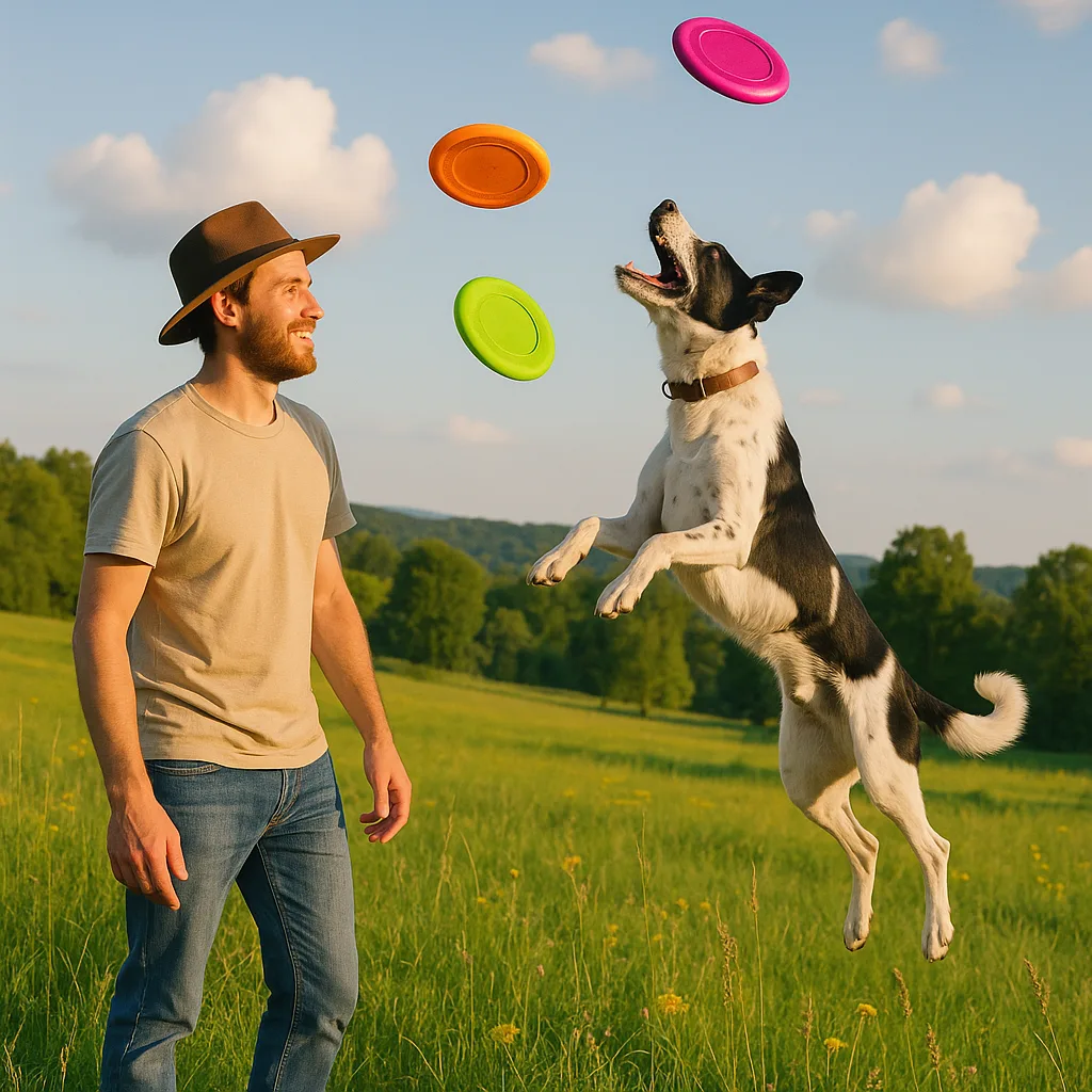 Man Dons a Hat