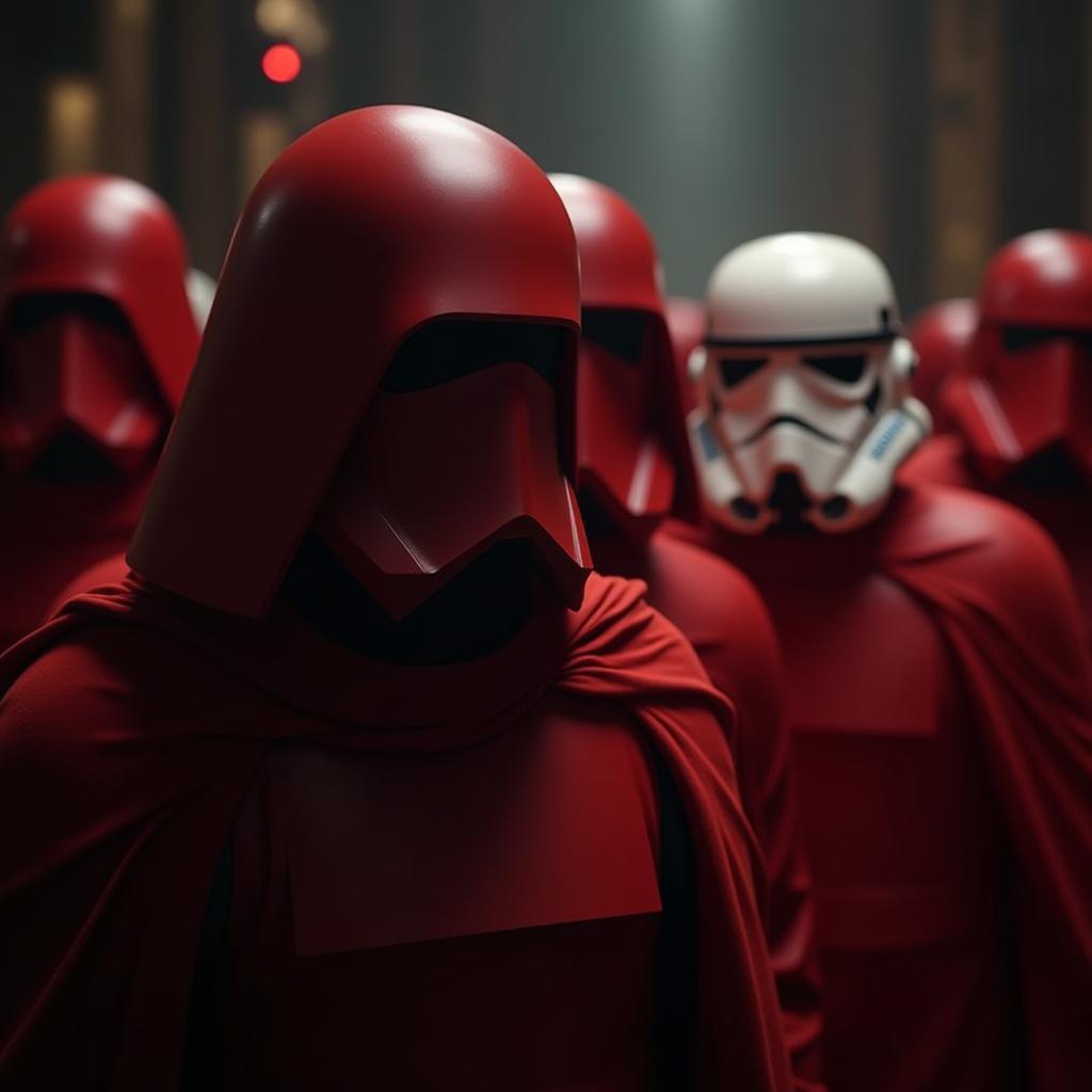 Palpatine Red Guards in Cinematic Bokeh