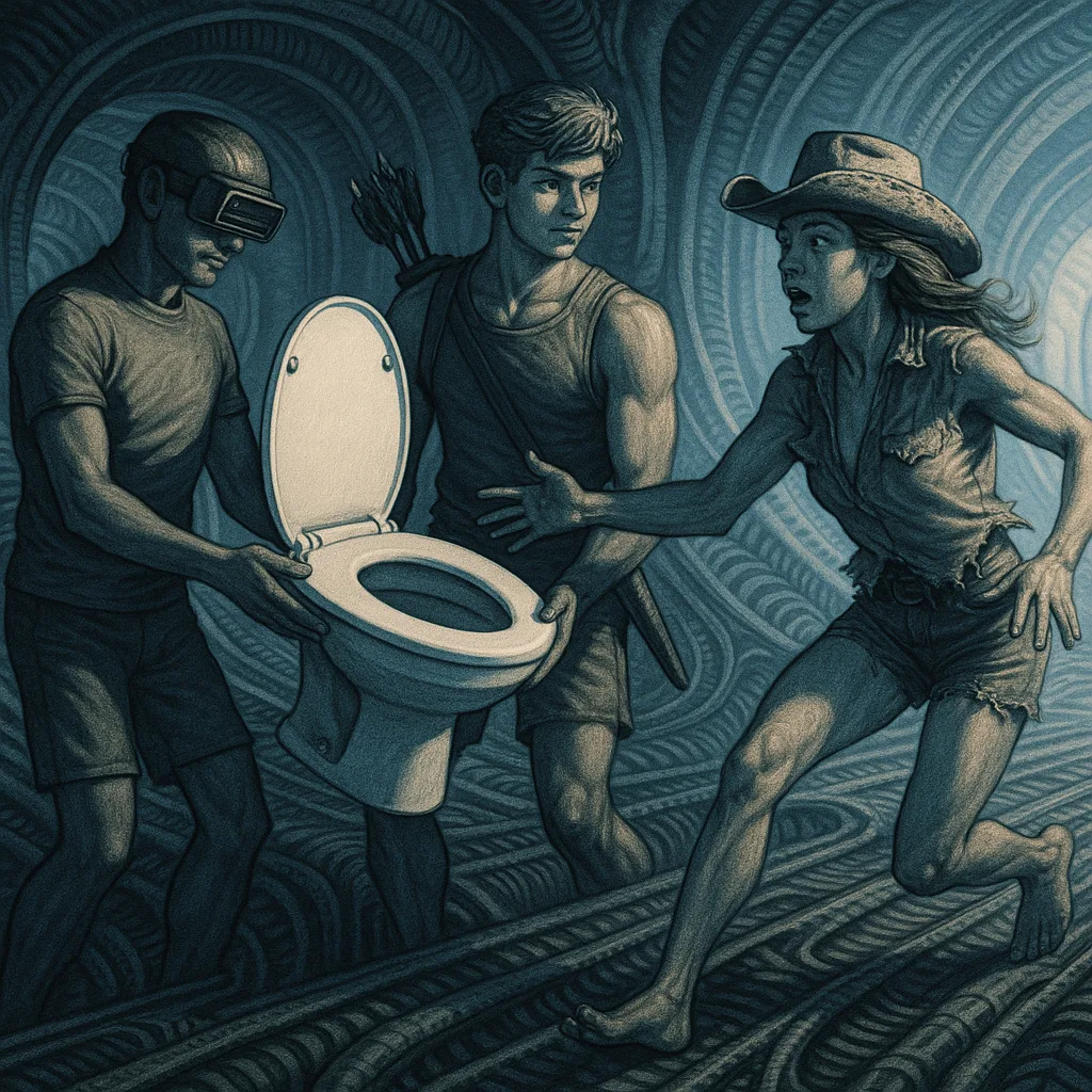 Visored Technologist in Shorts and a Muscular