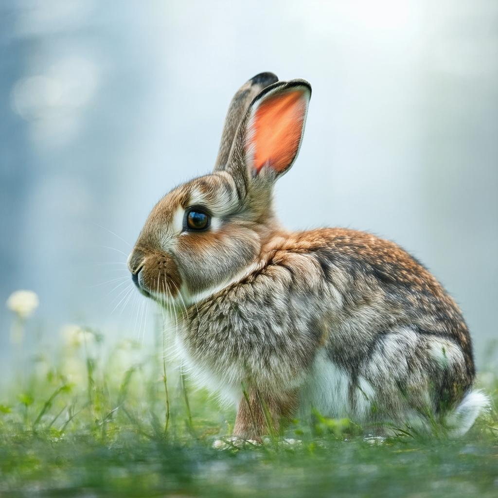 Hyper Realistic Rabbit in Natural Light