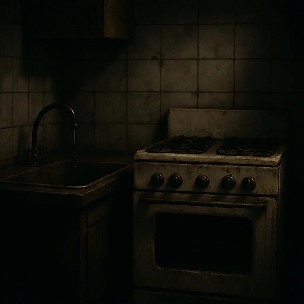 Sorrowful Kitchen Setting