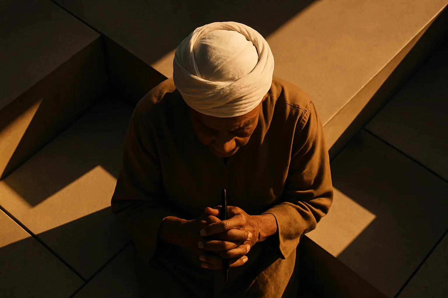 Senior Figure in a Headwrap