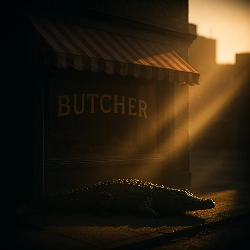 Against the Dark Silhouette of a Landscape or Cityscape