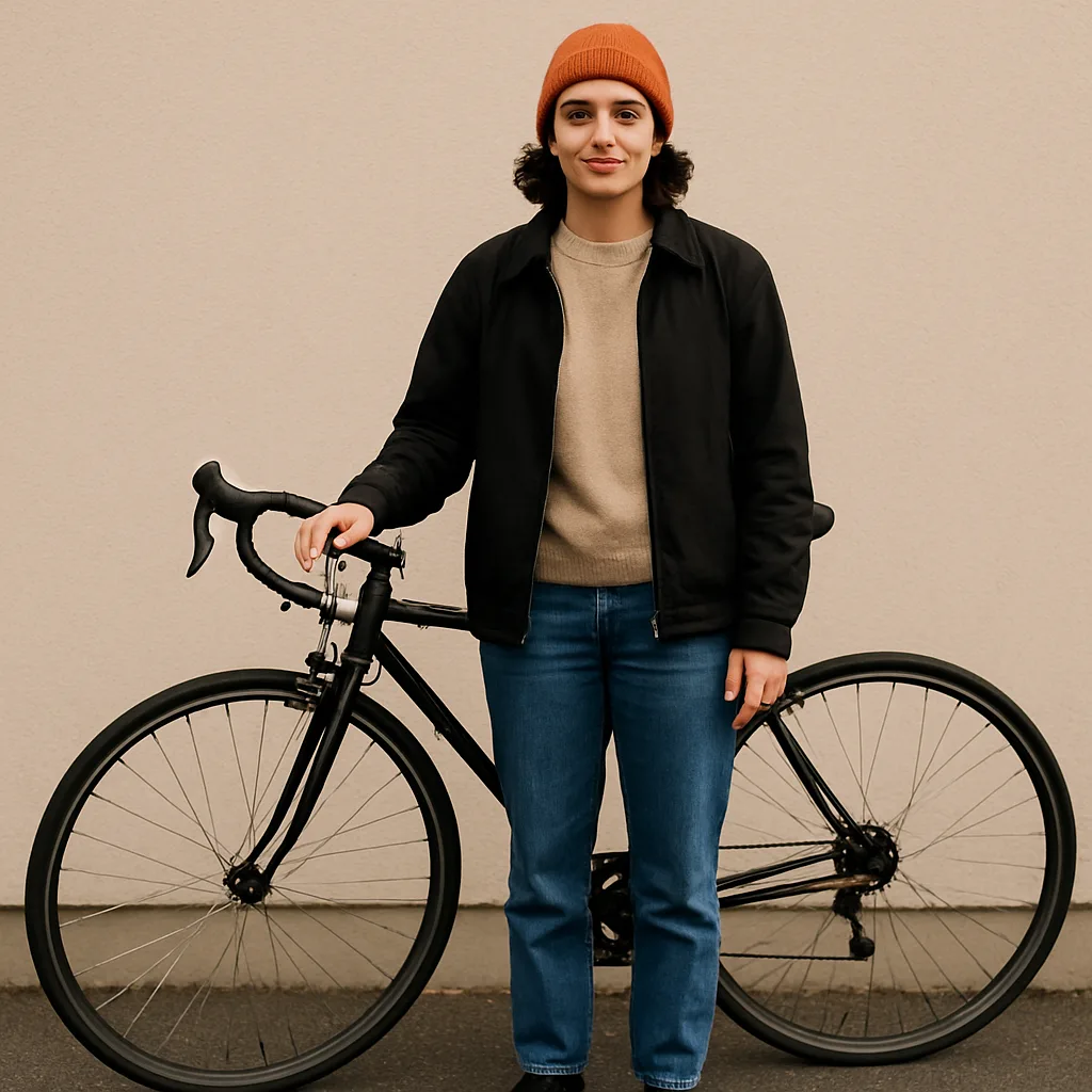 Individual Is Beside a Bicycle