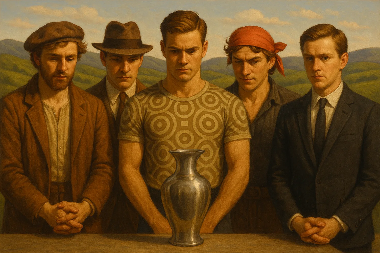 Artist with Clasped Hands