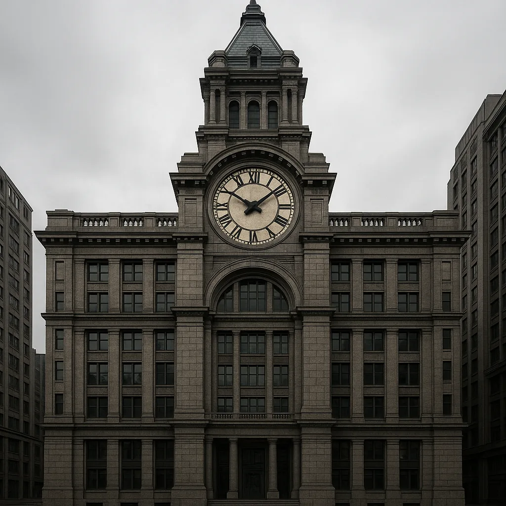 Enormous Clocktower Built into the Front