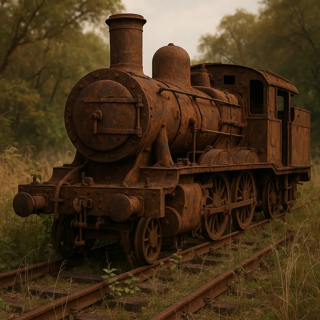 Timeworn Train Engine