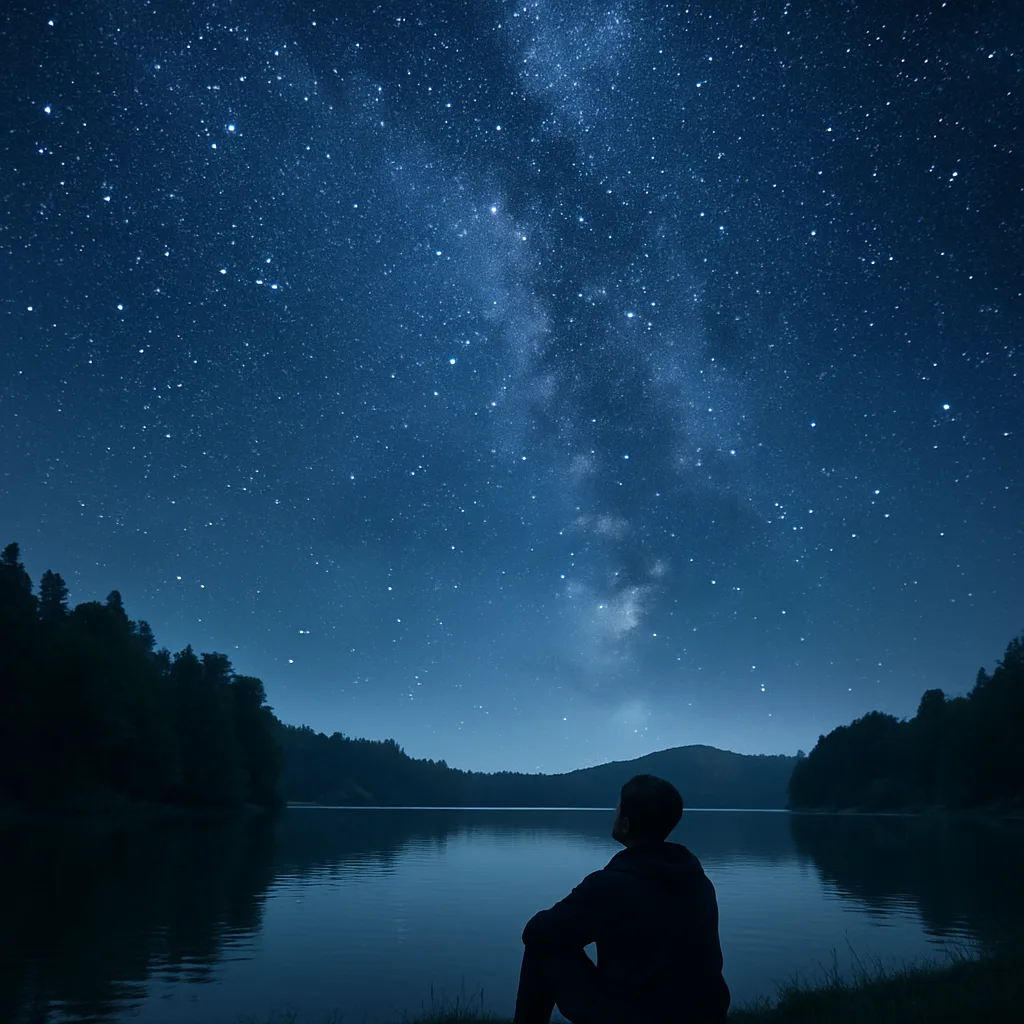 Beneath a Serene Sky Brimming with Stars