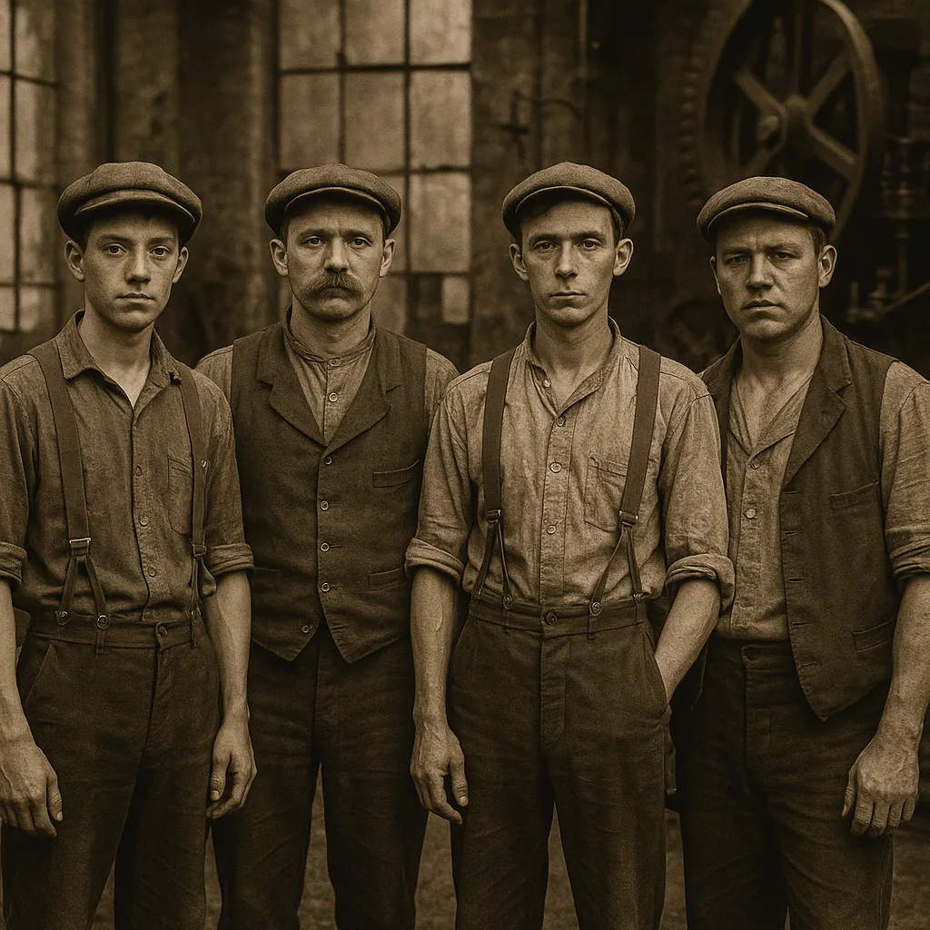 What Types of Clothing Were Typically Worn by Factory Workers