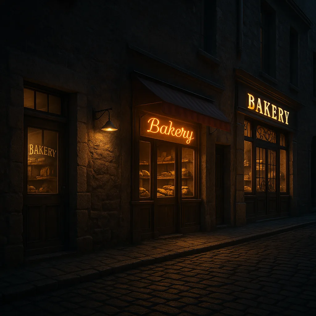 Along a Charming Cobblestone Street Lined with Old Stone Buildings