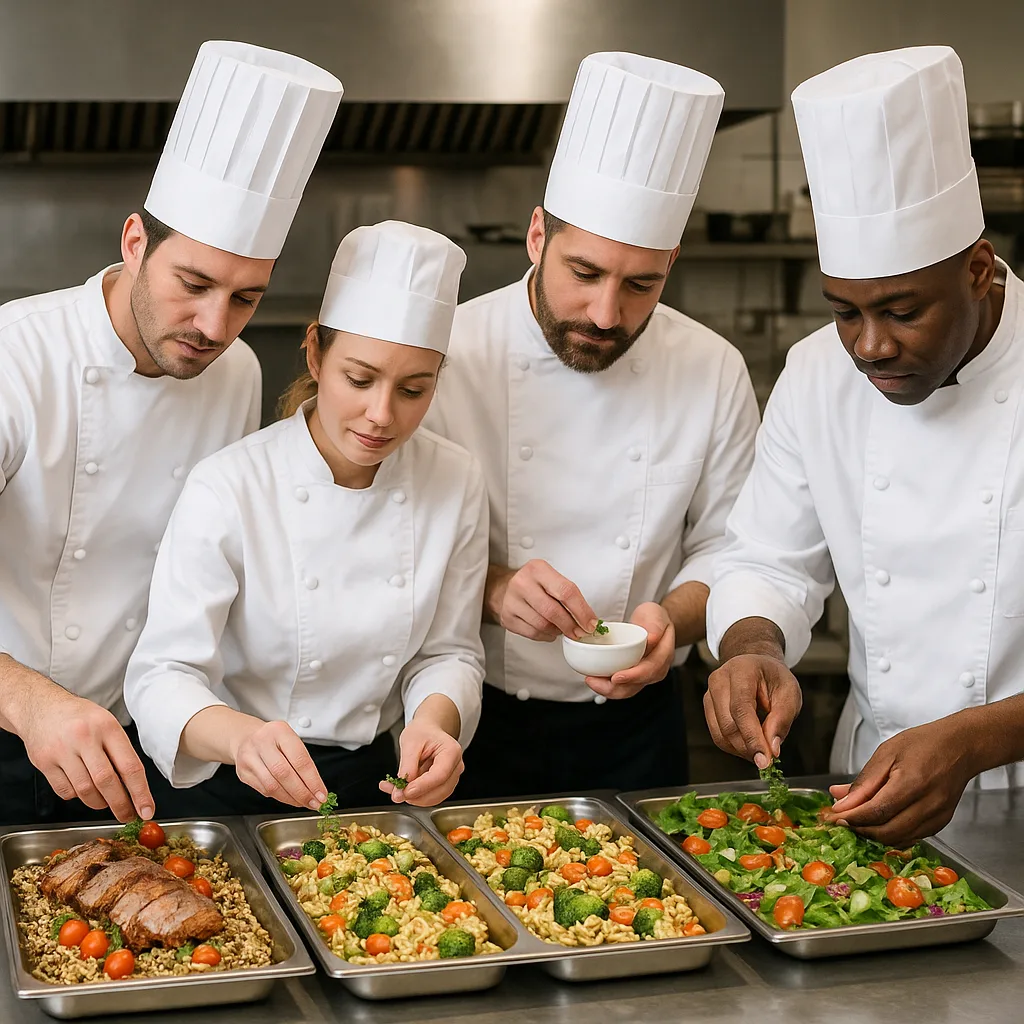 Chefs Dressed in White Coats