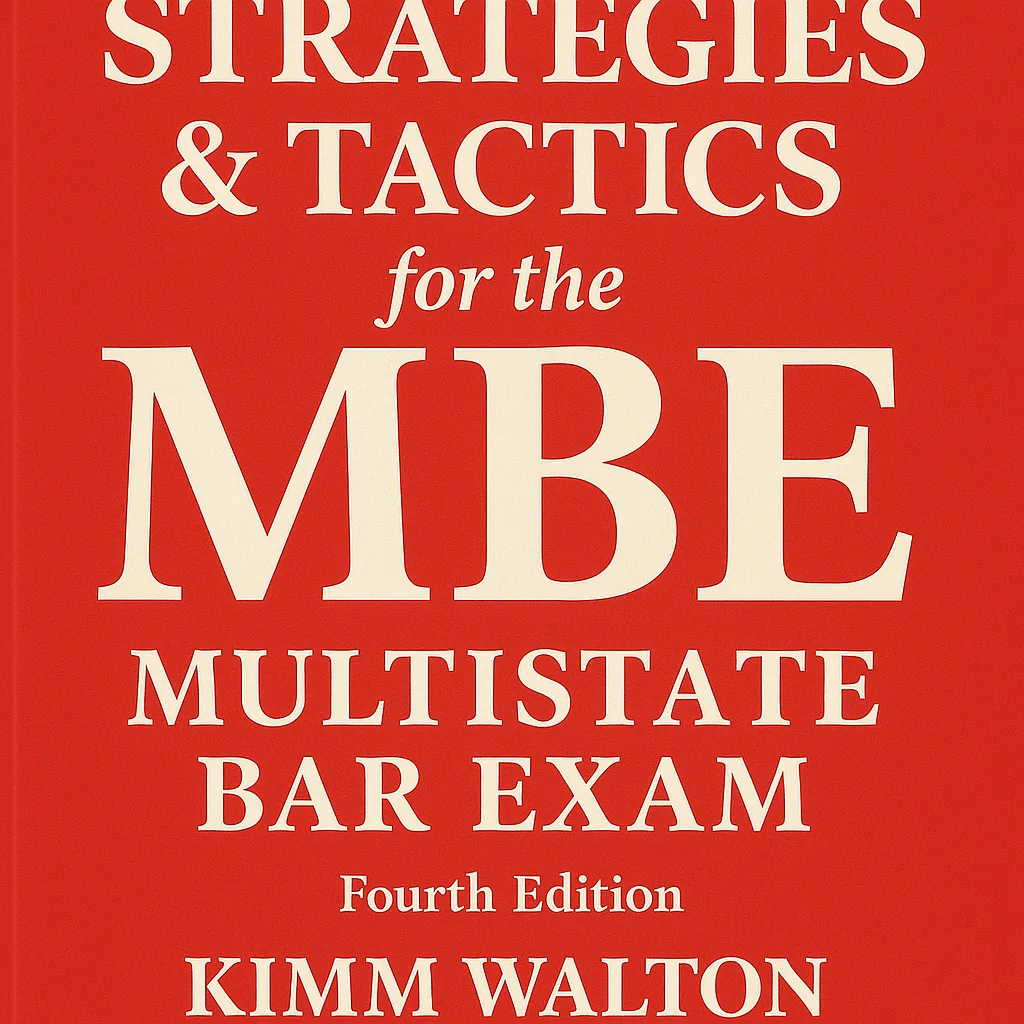 Red Book Cover Titled "Strategies & Tactics for the MBE