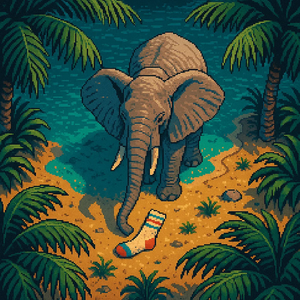 Naturally Framed by Swaying Palm Trees