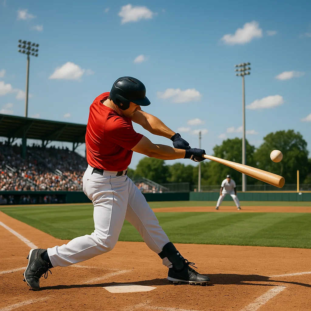 During a Bright and Sunny Baseball Game