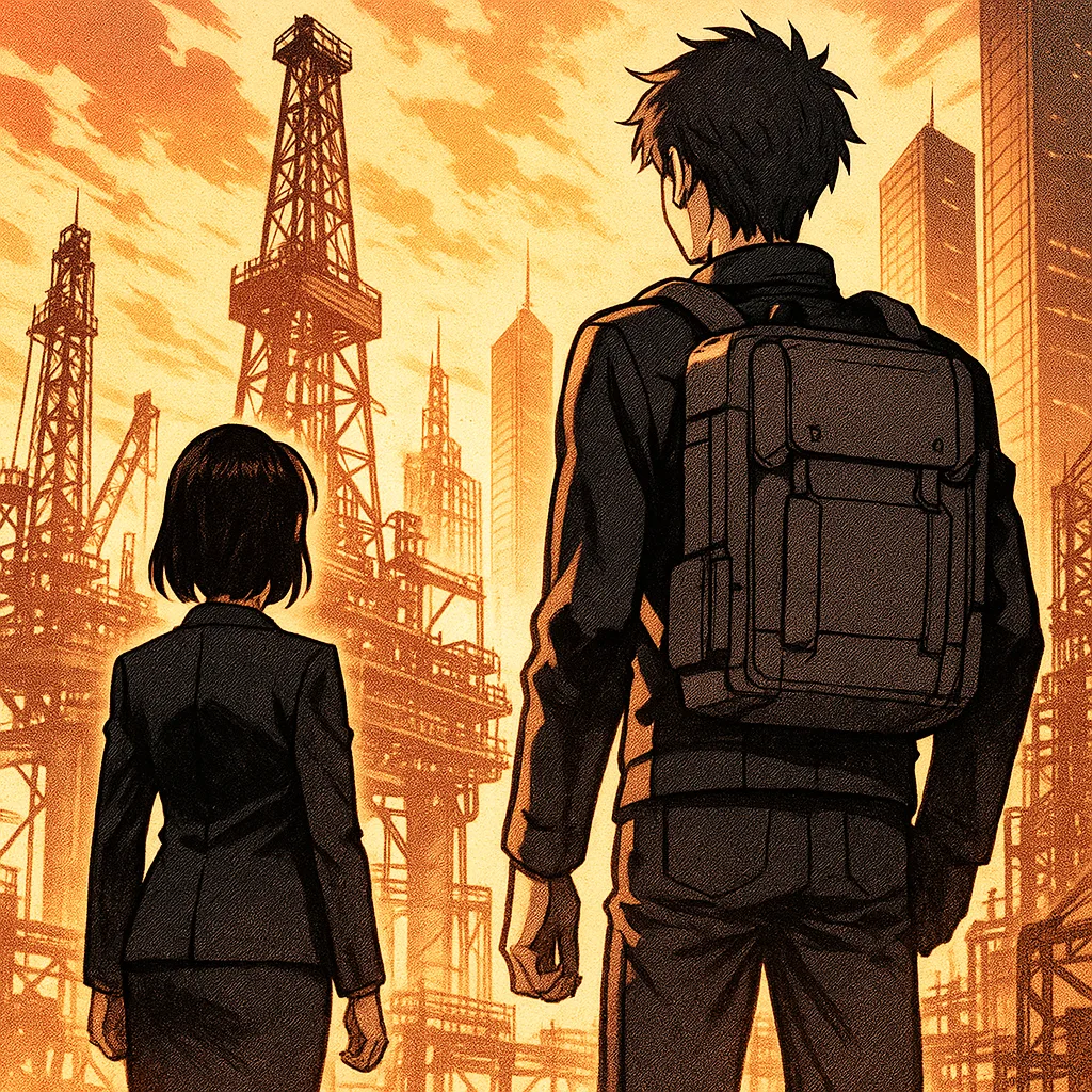 Suited Woman and a Giant