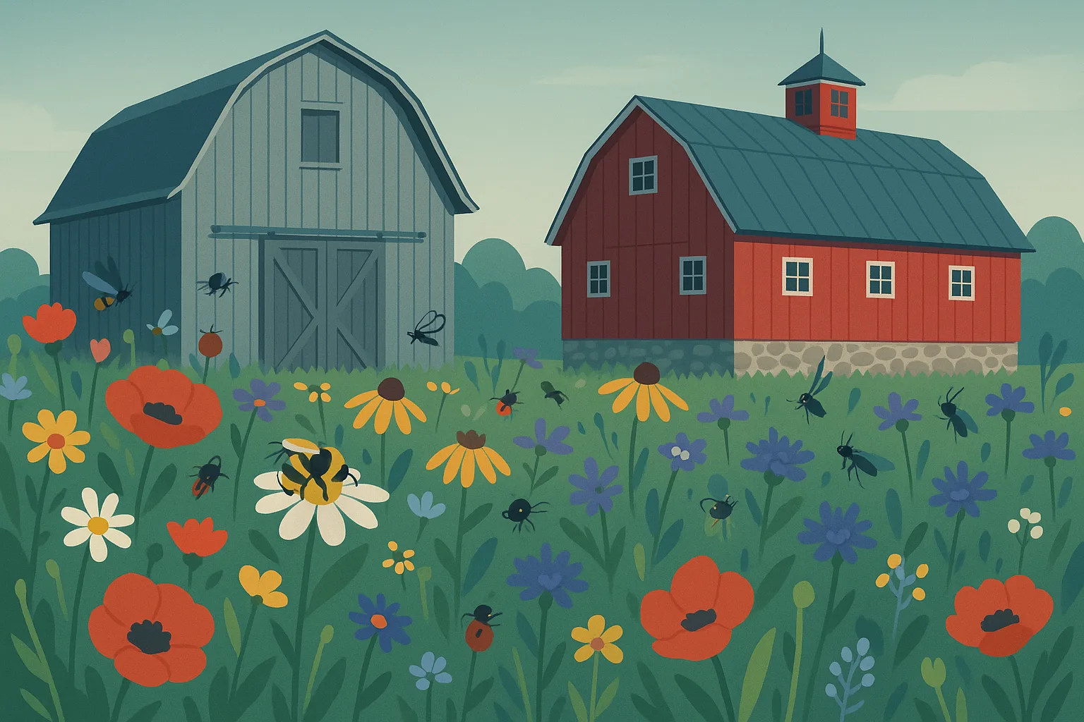 Vibrant Wildflower Meadow