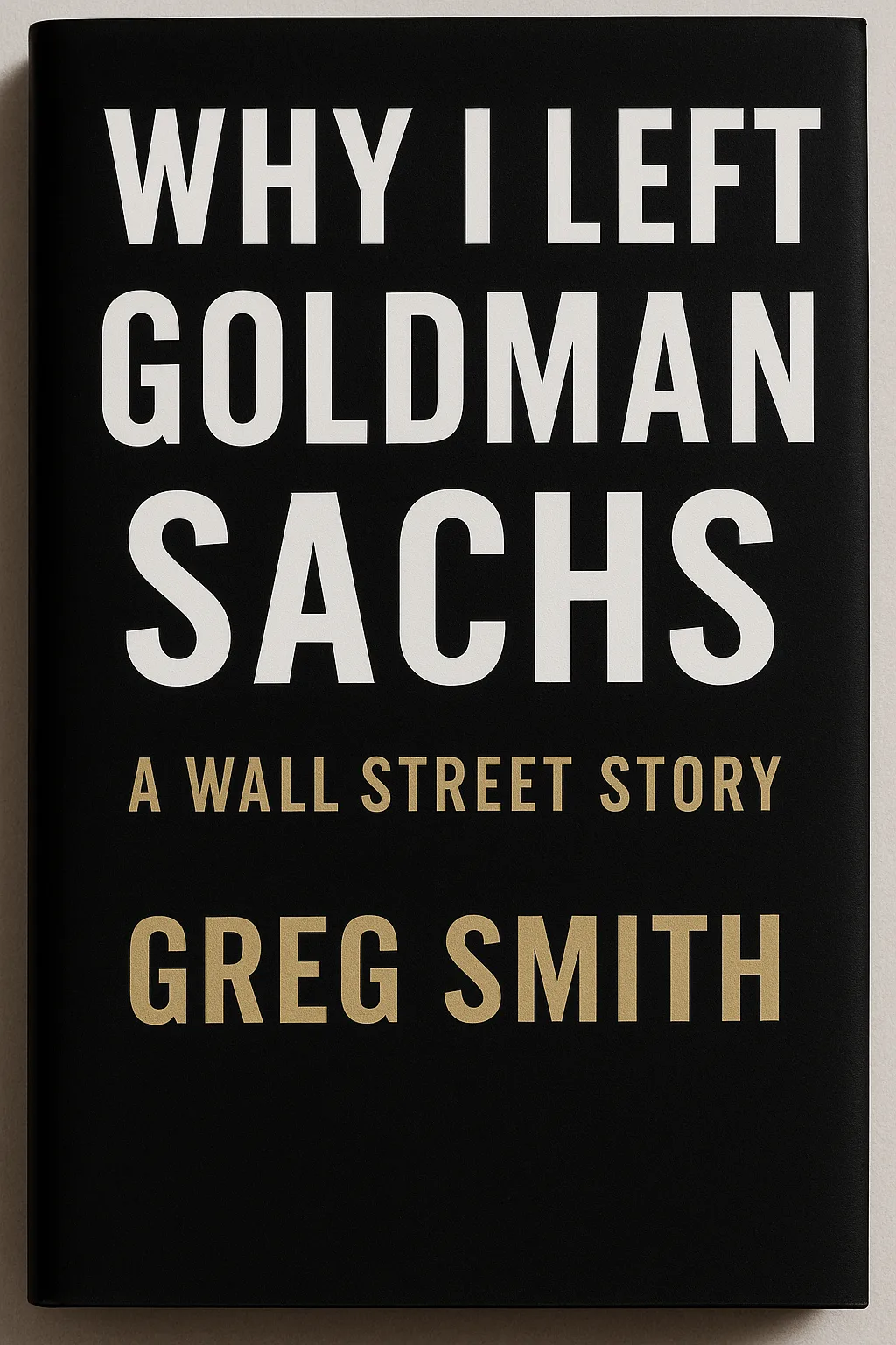 Why I Left Goldman Sachs