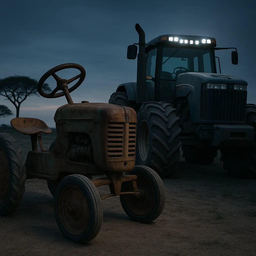 Vintage Tricycle Tractor with a Deeply