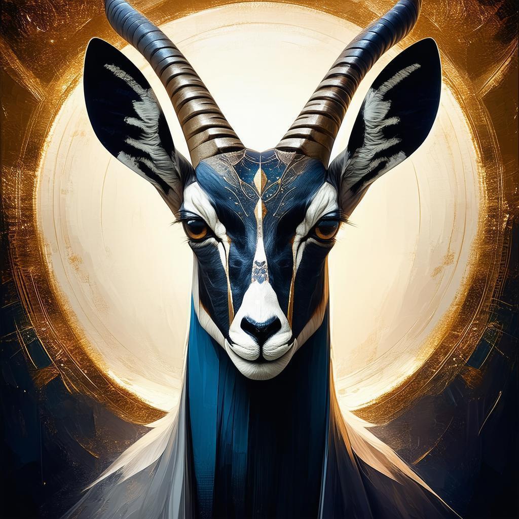 Enneacontagon Head Riding a Darkiron Gazelle