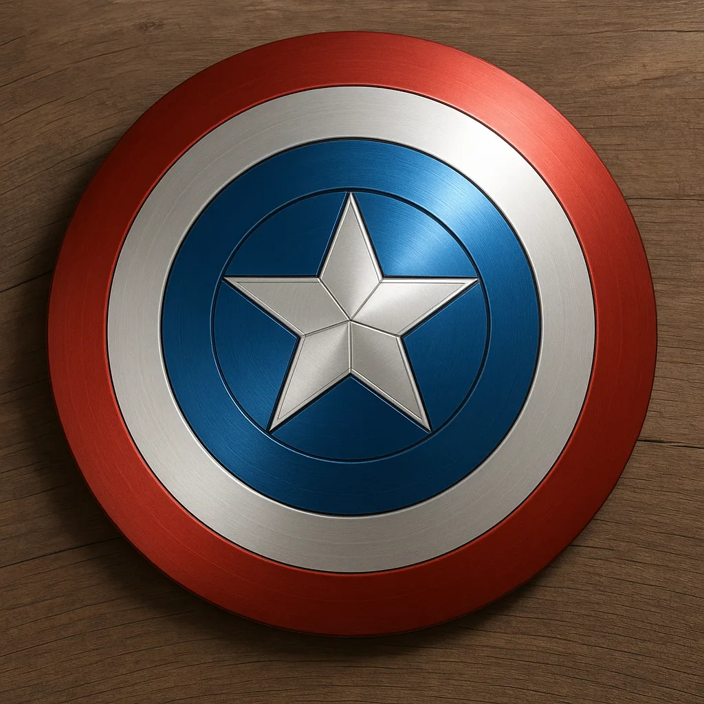 Describe the Famous Shield Wielded by Captain America in Marvel