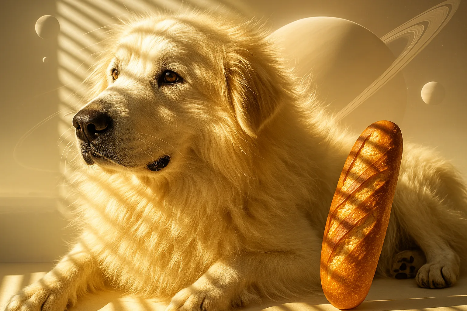 Majestic and Regal Great Pyrenees—its Creamy White Coat