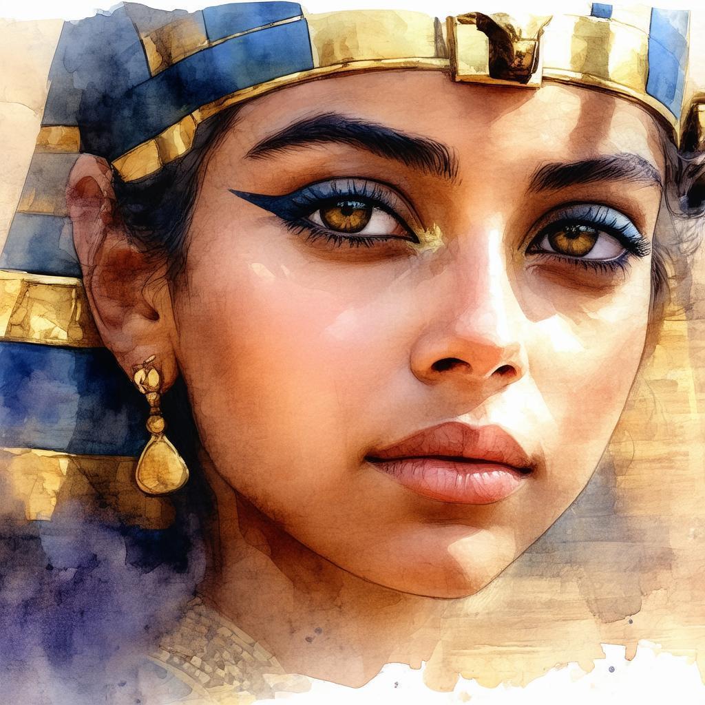 Mila Kunis as Cleopatra in Watercolor
