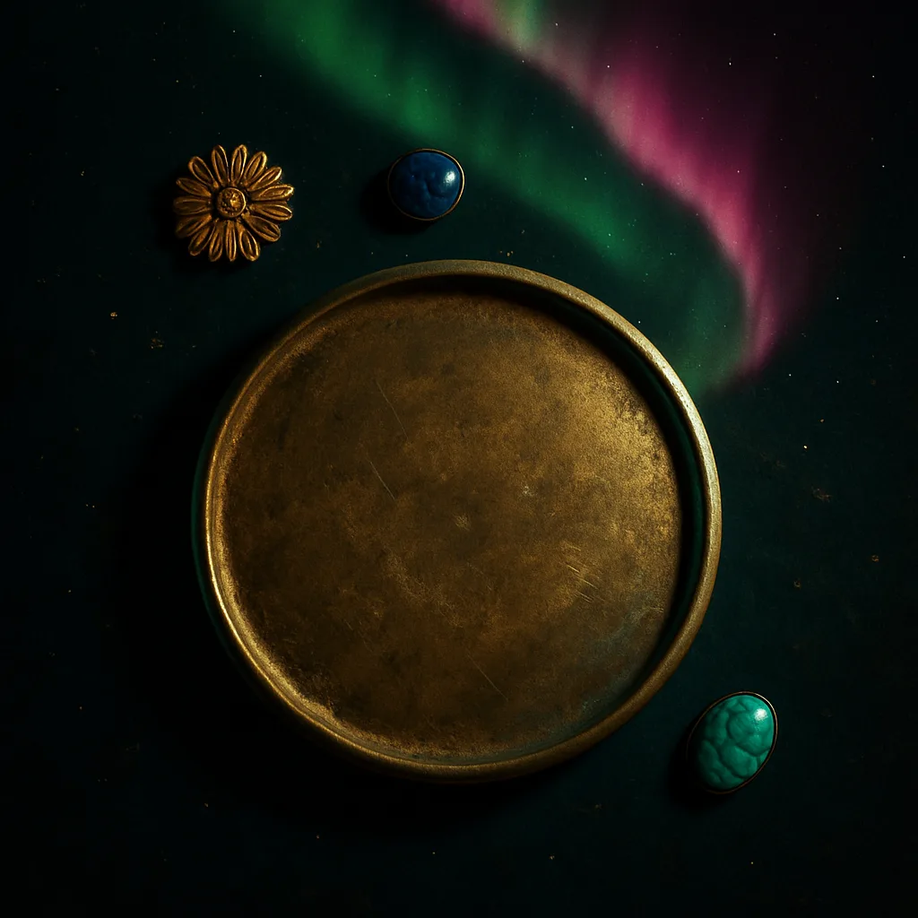 Worn Matte Brass Object