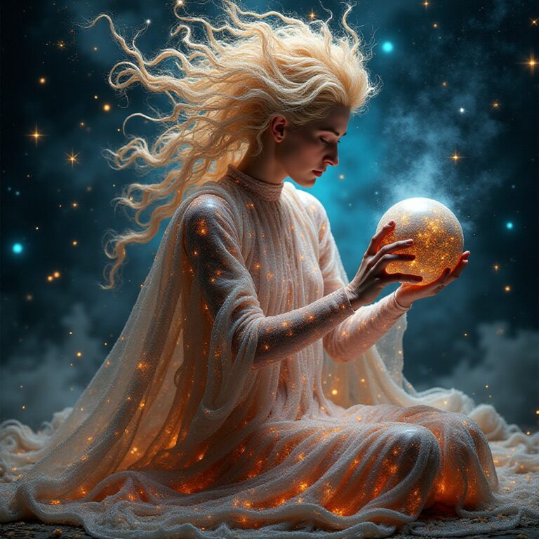 Quantum Artist in Cosmic Gallery