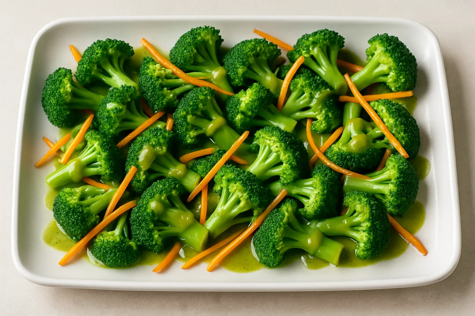 Vibrant Medley of Vivid Green Broccoli Florets