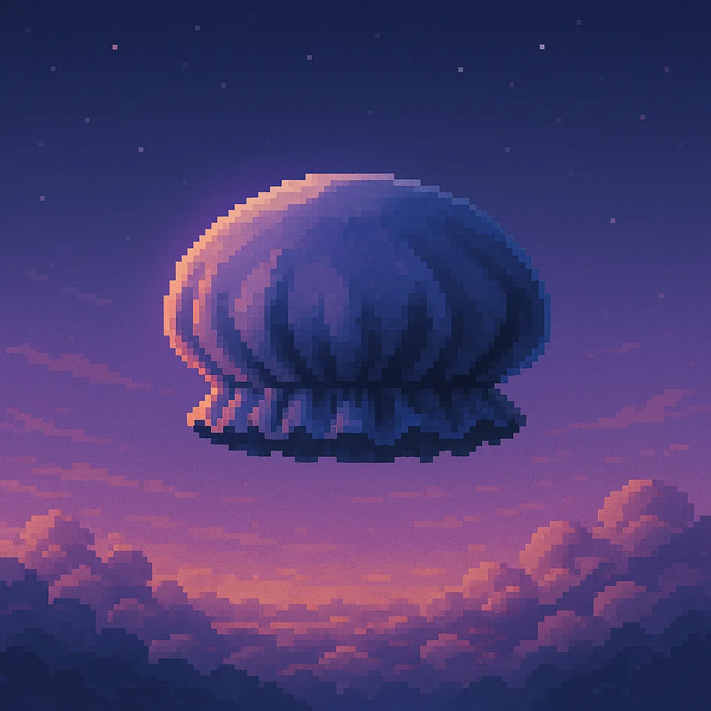 Single Isometric Pixel Art Shower Cap