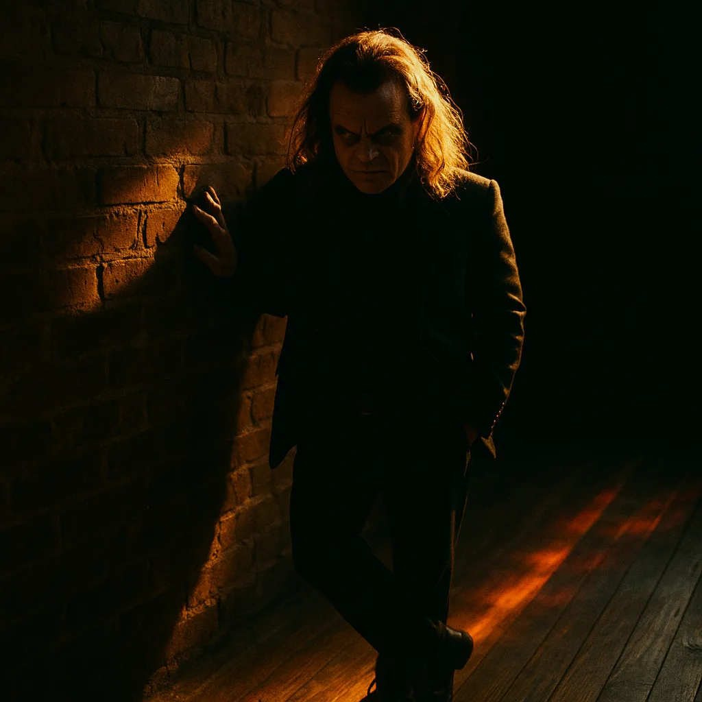 Diminutive Villain Exuding the Focused Intensity of an Underground Artist