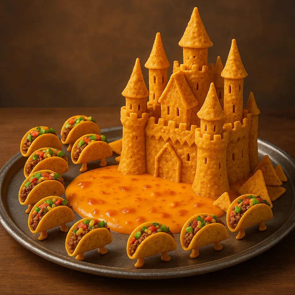 Magical Spectacle Showcases a Castle Intricately Built