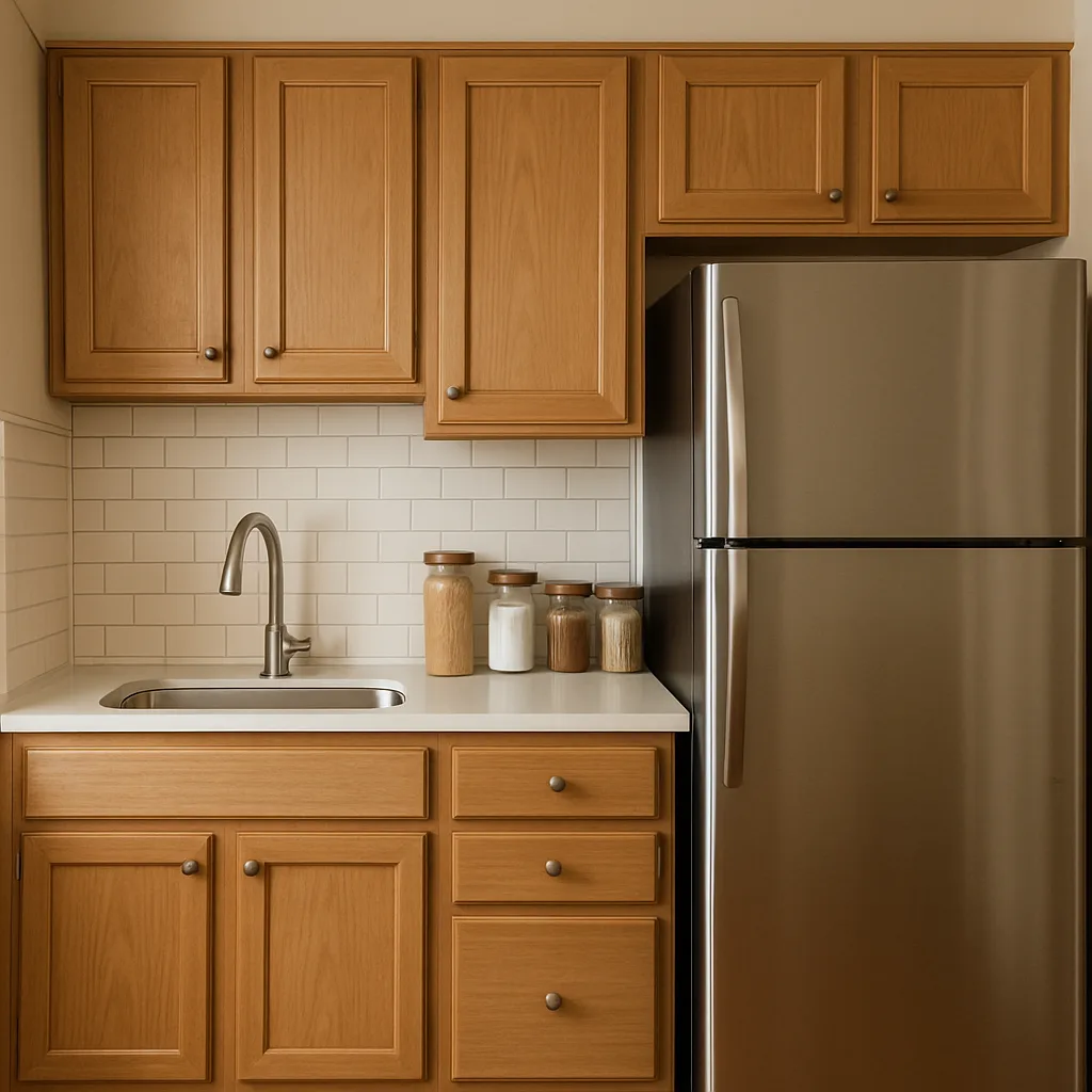 Kitchen Featuring a Refrigerator