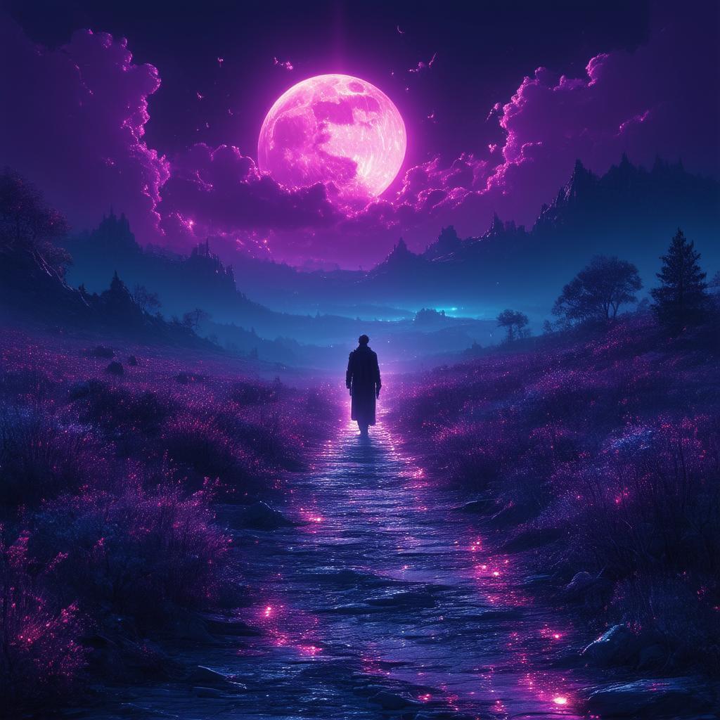 Souls Walking the Dark Moonlit Path