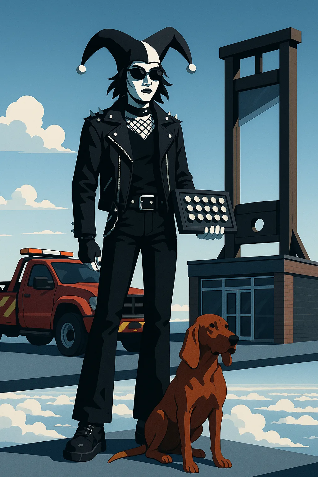 Jester Character Exuding a Punk-rock