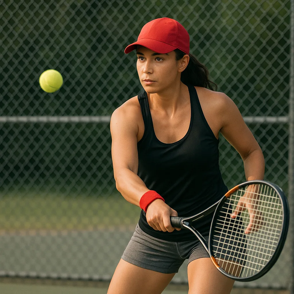 Woman Wearing a Red Cap