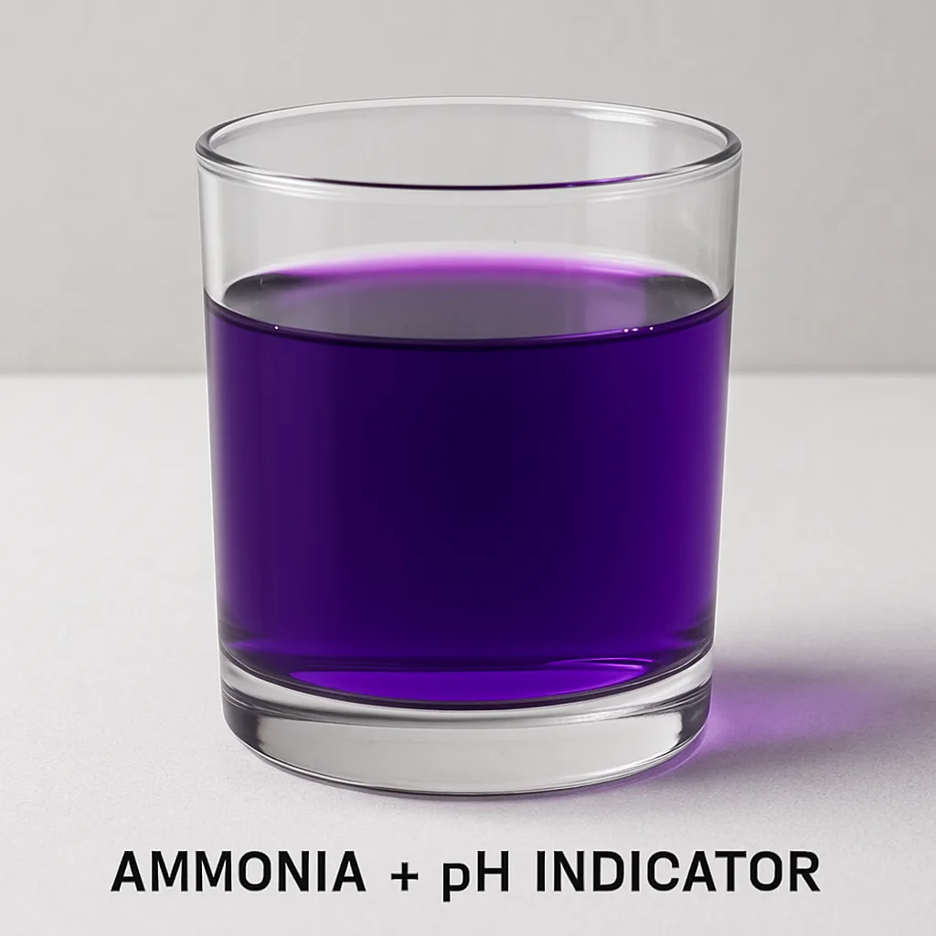Deep Violet-colored Liquid in a Glass