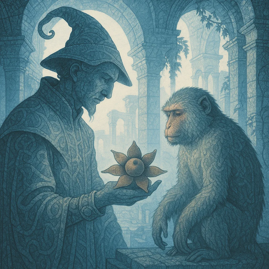 Scholar-mage with the Focused Demeanor of a Skilled Tradesperson