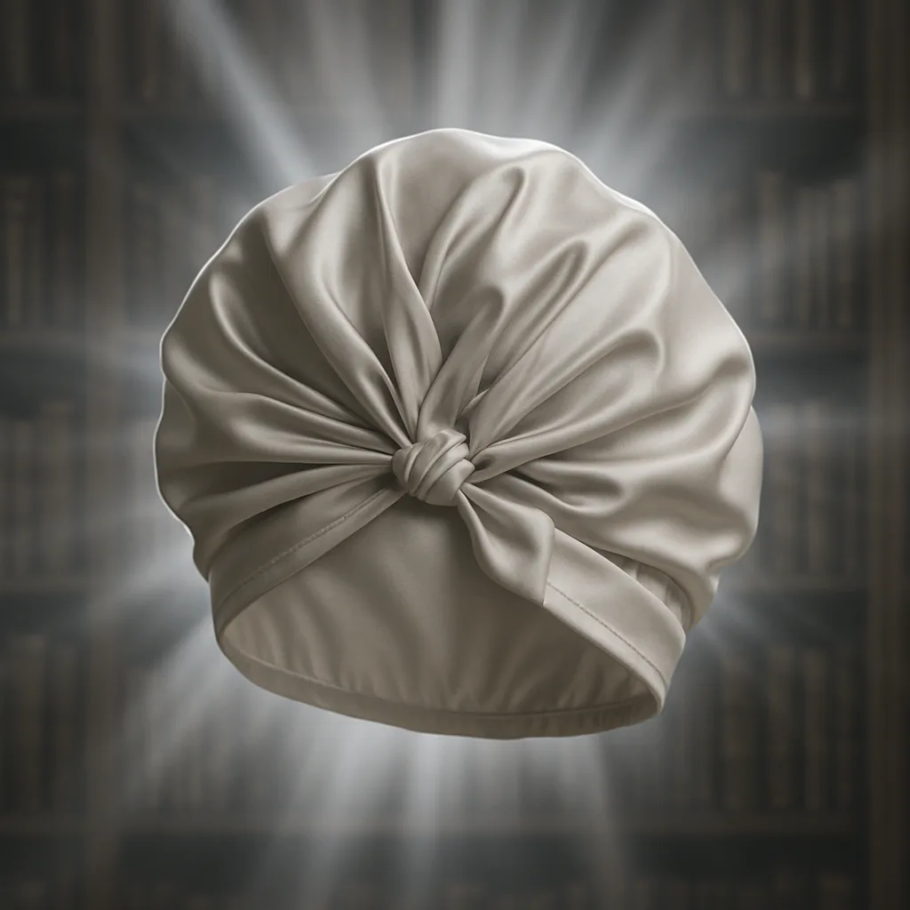 Single Solid-colored Turban-wrap Style Shower Cap