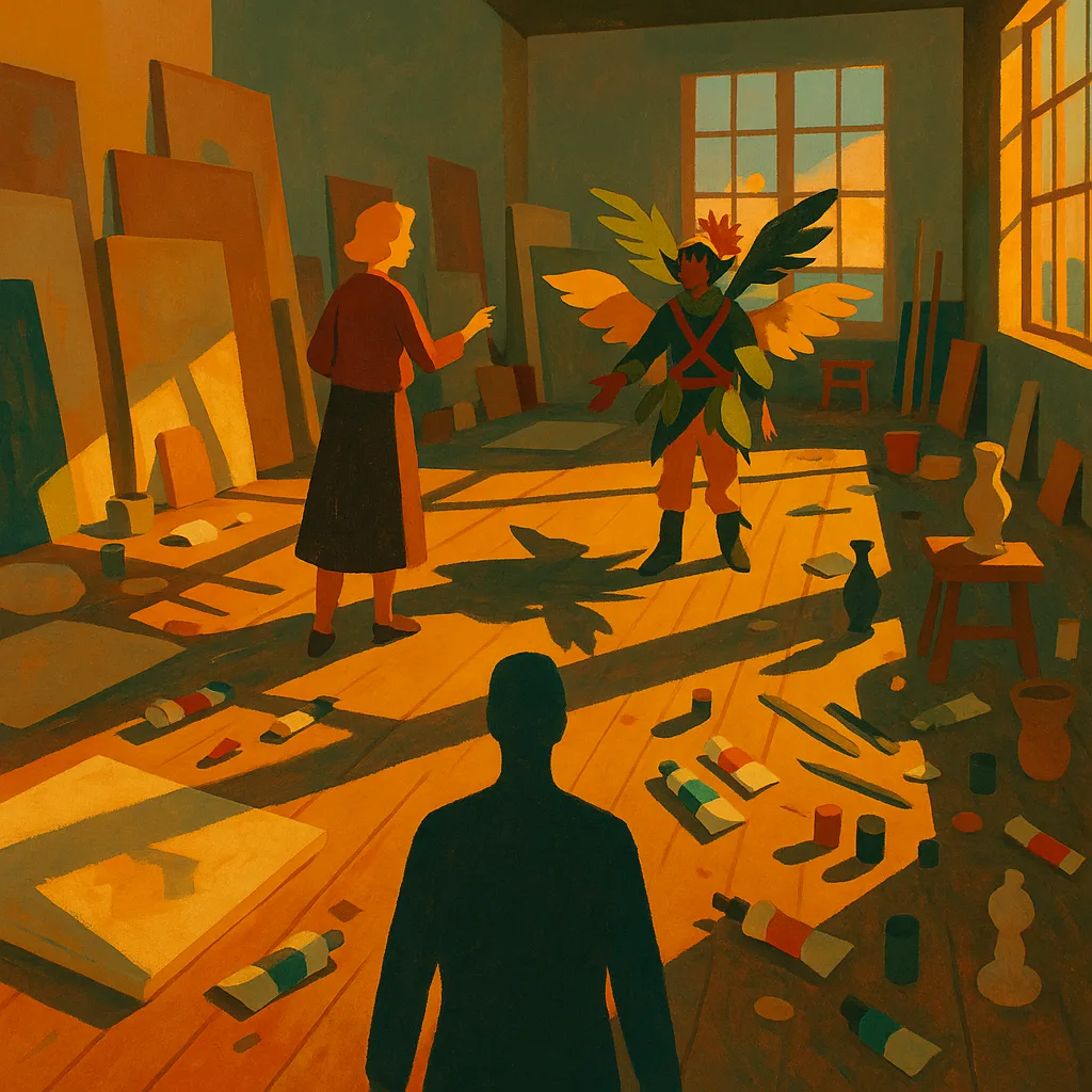 " an Expansive Artist's Studio Unfolds