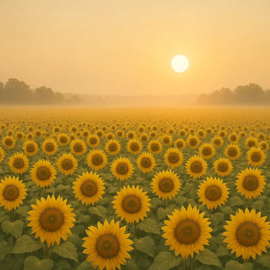 Immense Field of Sunflowers