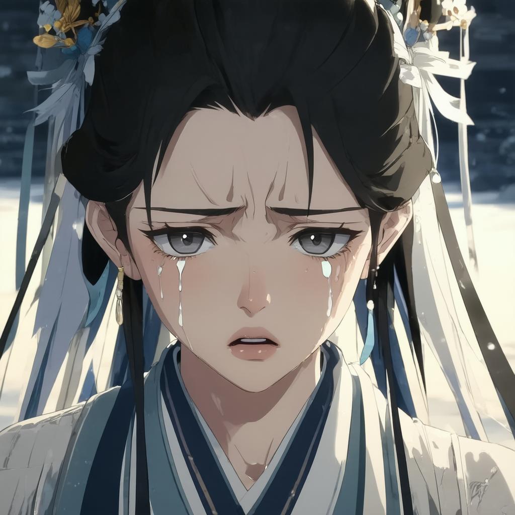 Tearless Grief in Kyoto Anime Style