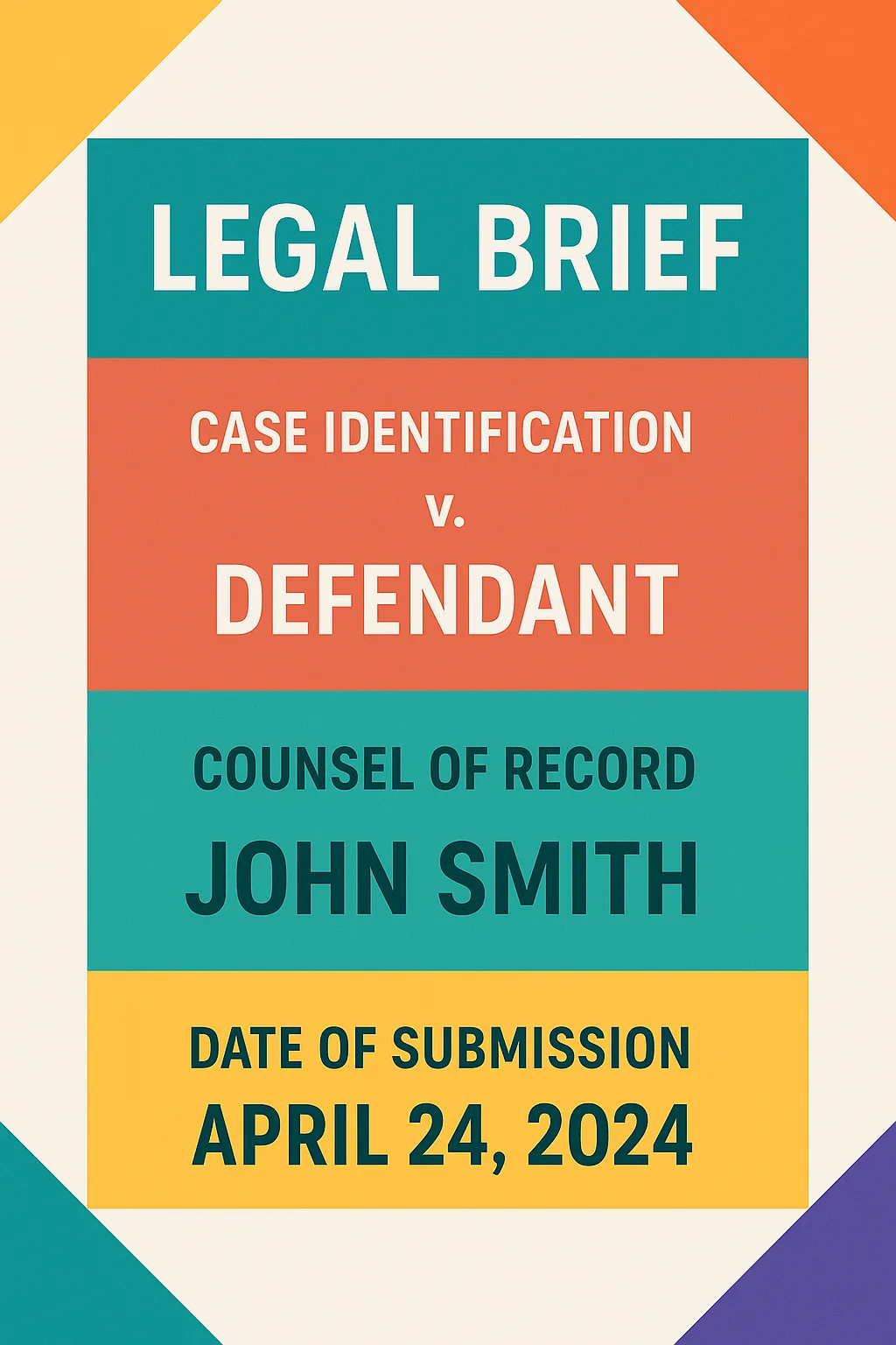 THEME CONCEIVED (ID: 1437): Law and Legal Document Type